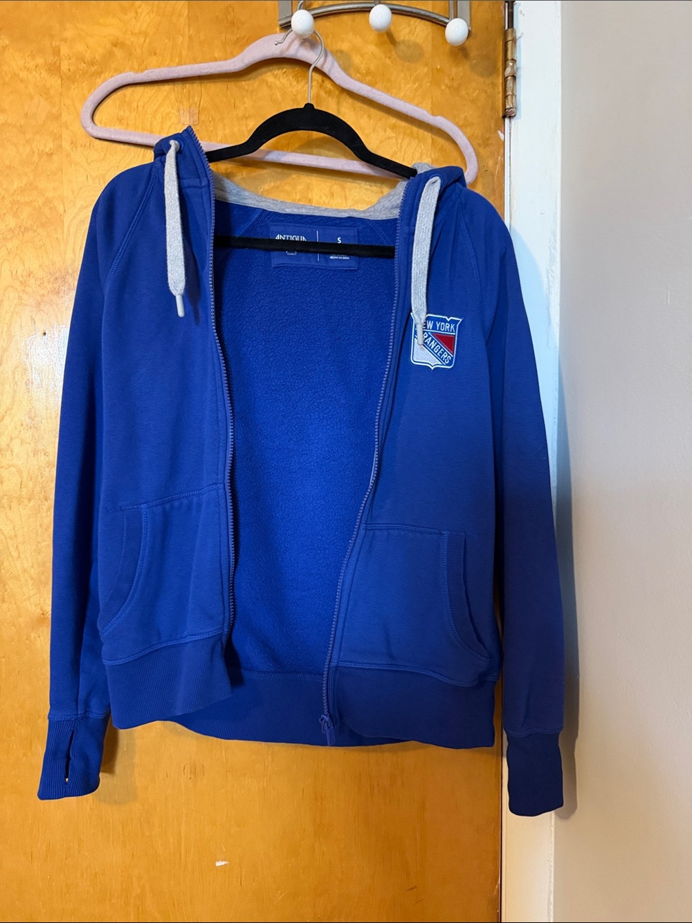 NHL New York Rangers Royal Blue Zip-Up Hoodie